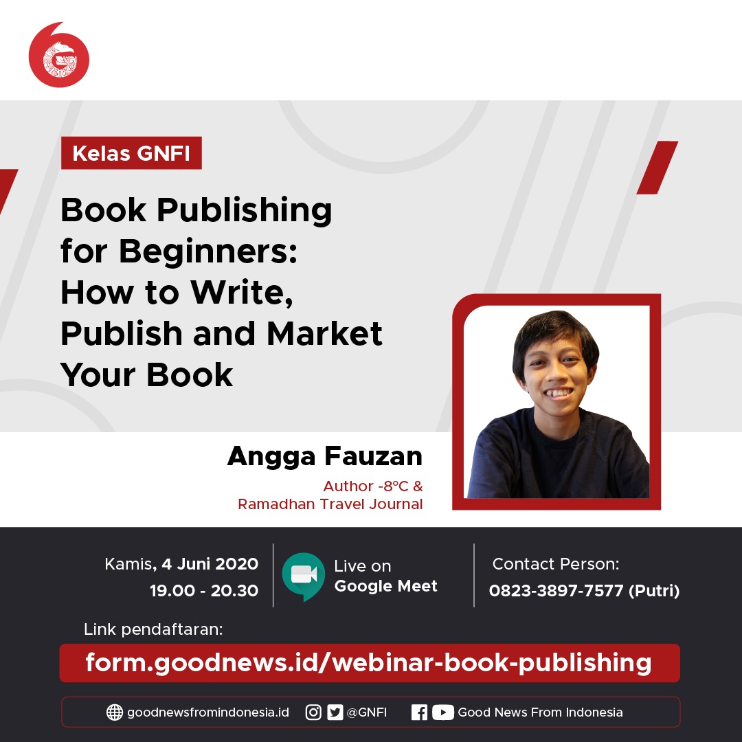Kelas GNFI: Book Publishing for Beginners: How to Write, Publish, and Market Your Book