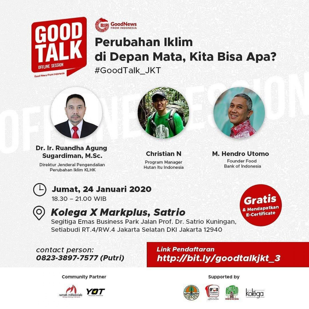 GoodTalk Offline Session: Perubahan Iklim di Depan Mata, Kita Bisa Apa?