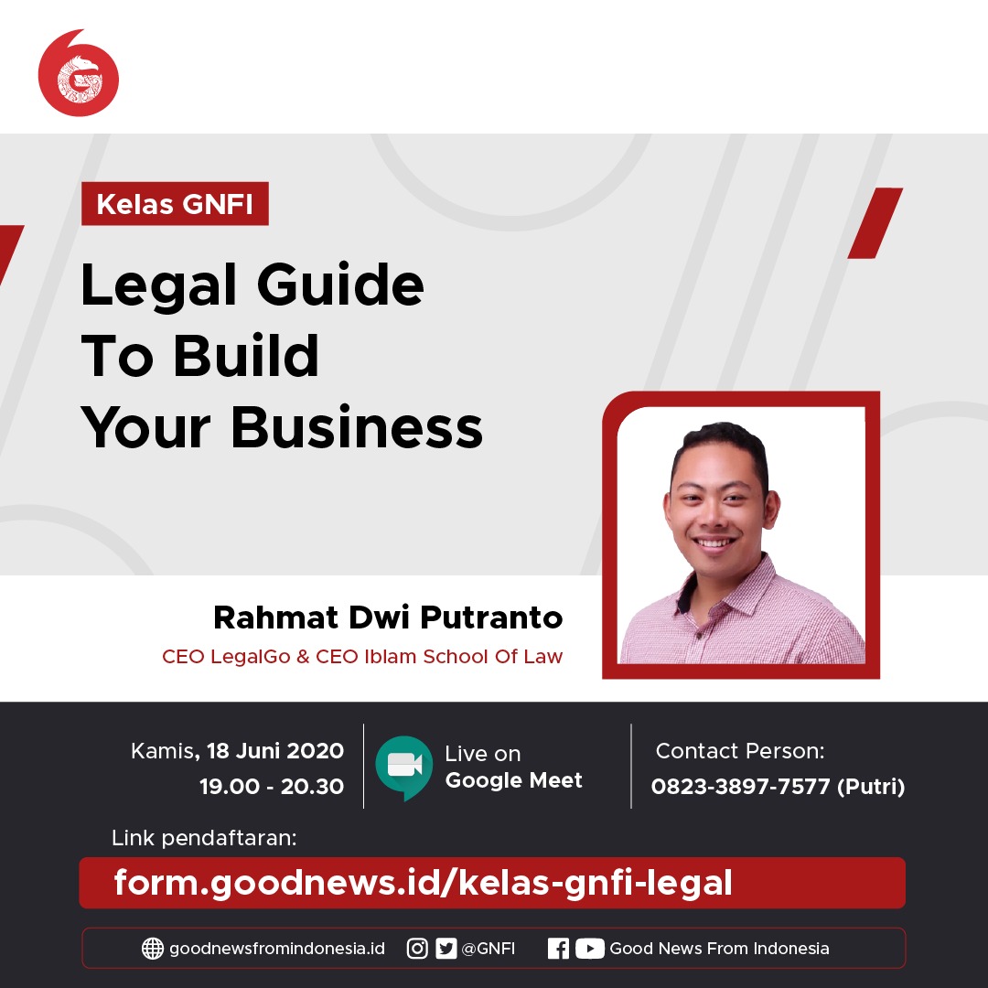 Kelas GNFI: Legal Guide to Build Your Business